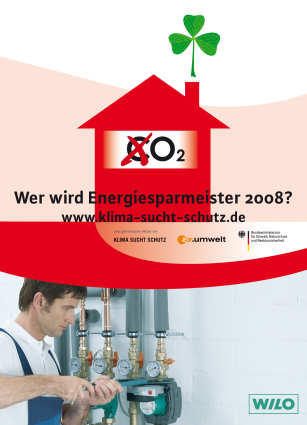 Wilo sucht den „Energiesparmeister 2008“ im SHK-Fachhandwerk