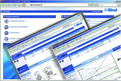 Online-Pumpenauswahlprogramm von Biral