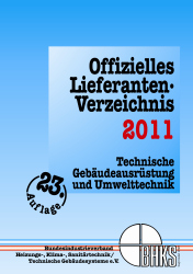 Offizielles Lieferanten-Verzeichnis des BHKS 2011 erschienen