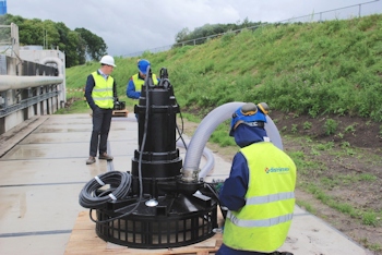 Niederländischen Kläranlage mit Pumpen von Tsurumi ausgestattet