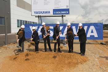 Spatenstich für den Yaskawa-Erweiterungsbau in Allershausen