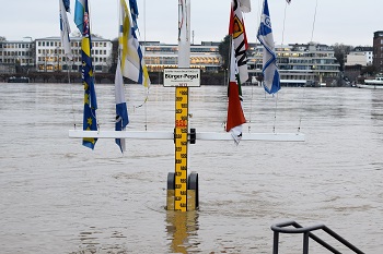 Vorbeugender Hochwasserschutz greift