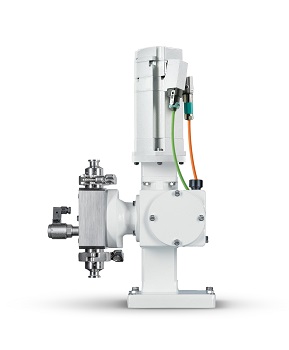 Lewa Membran-Dosierpumpe mit Weitbereichsdrehzahlregelung