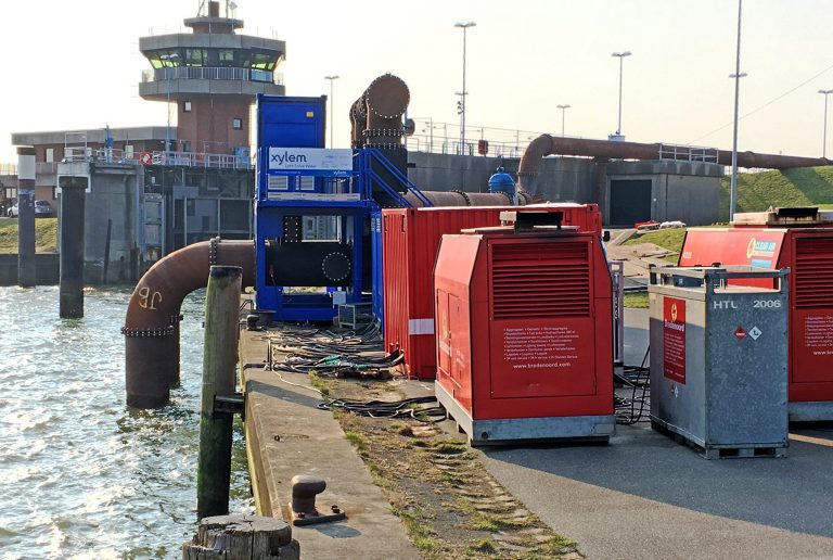 Xylem bietet mit großem Mietpark schnelle Lösungen在jder湿地的工业与公社