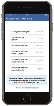 Messprotokoll fr die technische Bewertung von Trinkwasseranlagen mit Afriso App