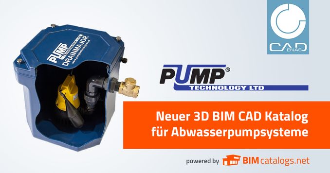 Neu entwickelter 3D BIM Katalog für Abwasserpumpsysteme