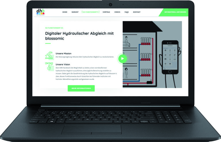 Neue Webseite zum digitalen hydraulischen Abgleich