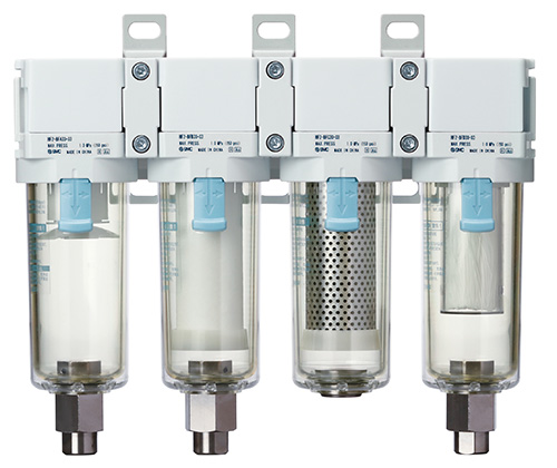 Modulare Filter der Serie HF2-BF# sorgen für reinigende und bakterien- wie geruchsfreie Blasluft